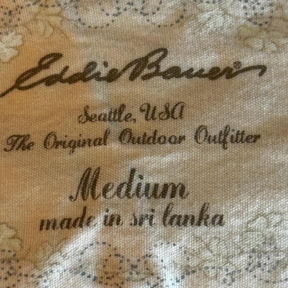 Eddie Bauer Linen Cotton Blend Utility Jacket Coat Orangey-Red Size Medium - Picture 10 of 10